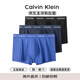 Calvin KleinCK 男士棉質(zhì)平角內(nèi)褲 3條裝 U2664G 送男友禮物 4KU黑藍(lán)藍(lán) XL