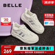 百麗透氣網(wǎng)面小白鞋女款厚底板鞋B1831BM4 米白/銀 37