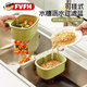 FVFH德國可掛式水槽瀝水籃家用廚房水槽分離食物殘?jiān)^濾水龍頭濾水籃 水槽掛籃-綠色1個(gè)裝