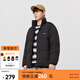 美特斯邦威立領(lǐng)羽絨服男冬季新款保暖上衣舒適鴨絨外套潮 影黑 M 170 92A