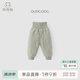 乖奇熊【暖護(hù)棉】寶寶高腰護(hù)肚褲子秋冬季保暖抗菌嬰幼夾棉加厚長(zhǎng)褲居家 豆綠色/神秘叢林 100