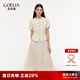 歌莉婭女裝夏裝新品歐若風(fēng)小香風(fēng)套裝薄外套上衣a字紗裙氣質(zhì) 1E4RAB070 07W米色 M