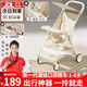 JOT TMM遛娃神器嬰兒推車輕便折疊可登機(jī)旅行口袋推車可坐可推0-6歲溜 冰島白【送原裝餐盤+遮陽棚】