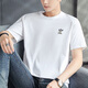 阿迪達(dá)斯 （adidas）三葉草T恤男裝 秋季新款GRFX TEE 棉質(zhì)復(fù)古運動寬松短袖T恤 KD1837/經(jīng)典白 M