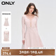 ONLYONLY時(shí)尚針織收腰傘裙套裝短裙連衣裙女|124107001 A19 白堊粉色CHALK PINK S (160) 80A