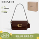 蔻馳（COACH）【品牌直供】女士ZOE手提單肩包腋下包牛皮革深棕色 CAM18B4MPL