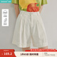 茵曼（INMAN）萊賽爾休閑牛仔短褲2025夏季女裝新款百搭毛邊a字白色褲子 珍珠白 29