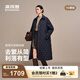 波司登（BOSIDENG）2025新款輕薄90鵝絨服女長(zhǎng)款小香風(fēng)菱格襯衫領(lǐng)保暖外套B250134188 暮色深藍(lán)|5995 S 160/84A 體重約100-110斤