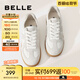 百麗（Belle）散文詩復(fù)古德訓(xùn)鞋女簡約百搭情侶同款休閑鞋B0992AM5 【翟瀟聞同款】灰色-女款 37 (235mm)