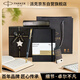 派克（PARKER）鋼筆 簽字筆 商務(wù)辦公送禮 練字書法 男女生日禮品 威雅XL幻夜黑金夾墨水筆+歐利文筆記本禮盒