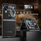 芬華克適用于OPPO FindN3Flip手機(jī)殼真皮一體支架findn2flip保護(hù)套5g高檔男士商務(wù)oopp n3flip折疊屏全包 【商務(wù)黑】甄選頭層真皮  一體折疊支架 OPPO Find N3
