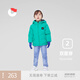 保姆鵝 兒童羽絨服寶寶雙面羽絨服加厚小童短款耐污羽絨外套 高爾夫綠 110