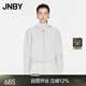 JNBY/江南布衣春秋衛(wèi)衣開衫細(xì)閃連帽棉混紡抽繩開襟外套5O9414570 044/珠光銀 M