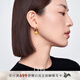 白嵐蜜蠟耳扣女925銀耳飾設(shè)計感輕奢時尚優(yōu)雅氣質(zhì)生日禮物送老婆 蜜蠟耳墜(10-10.5mm)