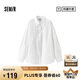 森馬（Semir）[商場(chǎng)同款]長袖襯衫女中長款松弛2025夏oversize防曬101325105002