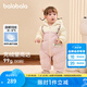 巴拉巴拉（BALABALA）童裝嬰兒連體衣假兩件連體羽絨服寶寶衣服冬加厚男童女童兒童 粉紅60002-白鴨絨 90cm
