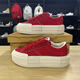 匡威（Converse）Cruise新款UU悠游正紅色低幫厚底輕便增高男女情侶帆布鞋/A13038C UU紅色低幫 A13038C 39 (245mm)