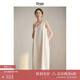旅途原品ltyp 樹(shù)皮皺立體分割背心裙時(shí)尚文藝休閑高級(jí)連衣裙女夏 杏仁米 現(xiàn)貨 L