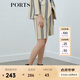 PORTS寶姿 商場(chǎng)同款新品女裝條紋網(wǎng)眼肌理短褲LL8P055KFQ051 丈青條紋 S (4)