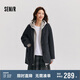 森馬（Semir）外套女中長款西裝領(lǐng)通勤寬松2024冬含羊毛雙面呢夾克109724108021