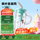 BABLOV高硼硅玻璃杯女生高顏值大容量吸管水杯耐高溫茶水杯子禮物