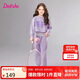 笛莎童裝女童套裝2025年春季中大童假兩件休閑運(yùn)動(dòng)套裝 夢(mèng)幻紫 150