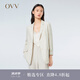 OVV2023春夏新款女裝兩?？燮叻中鋲夯ê啙嵭蓍e通勤正式西服外套 米白（凈色）04 XS