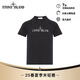 STONE ISLAND石頭島 25春夏純棉圓領(lǐng)印花LOGO短袖T恤  黑色 L