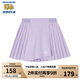 Skechers斯凱奇童裝女童梭織短裙夏季戶外舒爽透氣運(yùn)動休閑裙子P224G047 淺雪青色/00EW 140cm