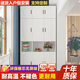 黃御森陽(yáng)臺柜陽(yáng)臺儲物收納柜定制一體靠墻防潮防曬現代簡(jiǎn)約飄窗置物高柜 歐式門(mén) 三門(mén)加頂柜高240寬140深50