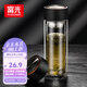 富光男女士雙層玻璃杯 支持團(tuán)購經(jīng)典簡約304茶隔水杯子便攜創(chuàng)意泡茶杯