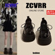 ZCVRR英倫風(fēng)小皮鞋女春夏季新款厚底樂福鞋日系jk制服配裙子百搭單鞋 黑色亮光 37 (235mm)