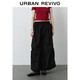 UR2025秋季新款女裝潮流簡(jiǎn)約工裝褶皺松緊腰半裙UYV550058