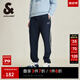 杰克·瓊斯（JACK&JONES）男裝夏季款潮流百搭束腳休閑運(yùn)動(dòng)褲長(zhǎng)褲子兩道杠織帶衛(wèi)褲男校褲 E39 藏藍(lán) M （175)