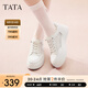 他她（TATA）小白鞋厚底女鞋2025夏季新款網(wǎng)面透氣休閑鞋板鞋松糕底WJN28BM5 白色 36
