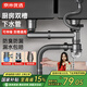 京米優(yōu)選【國家補貼15%】廚房洗菜盆雙下水道套裝水槽洗碗池水池下水管道