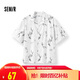 森馬（Semir）短袖襯衫男國風(fēng)錦鯉滿印情侶裝度假風(fēng)松弛2025夏上衣109325104204