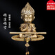 卡麗蒂汽車擺件銅孫悟空男士禮物高檔大氣車載中控臺(tái)書桌臺(tái)裝飾用品大全 經(jīng)典款+108顆銅佛珠