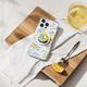 PopSockets【完美一日·手機殼】泡泡騷x Second Morning早安檸檬聯(lián)名系列手機保護套卡通防摔磁吸生態(tài)手機殼 檸檬拼貼 iPhone 16 Pro Max