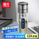 富光雙層玻璃杯 車(chē)載一鍵開(kāi)蓋泡茶杯高硼硅茶水分離水杯子男女士300ml