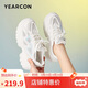 意爾康意爾康女鞋厚底增高老爹鞋 29166W 白/藍 37 