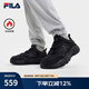 斐樂（FILA）官方火星2加絨復(fù)古跑步鞋男鞋冬季新款黑色老爹鞋潮鞋 黑-BK 40