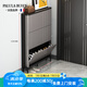 PALULA BUFFY法國(guó)品牌新款鞋柜門口入戶柜家用輕奢超薄翻斗極窄入戶門廳鞋柜 80x17x127CM 【高級(jí)灰】