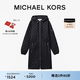 MICHAEL KORS邁克高仕 MK 女士菱格絎縫中長款棉服外套 黑色 001 XS