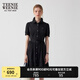 Teenie Weenie小熊女裝連衣裙2025夏季新款簡約通勤商務(wù)氣質(zhì)襯衫裙 黑色 M