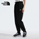 The North Face北面針織長(cháng)褲女戶(hù)外休閑寬松版衛褲86QB 黑色/JK3 XL