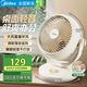 美的電風(fēng)扇家用風(fēng)扇空氣循環(huán)扇桌面小風(fēng)扇迷你電扇便攜小型宿舍輕音節能臺扇 螺旋加速網(wǎng)罩【3檔循環(huán)扇】 GAF18AD