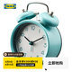 宜家（IKEA）DEKAD德卡鬧鐘石英鐘簡約復(fù)古鐘鐘表擺放式臺式高顏值鐘 鬧鐘天藍(lán)色10cm