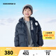 Converse 匡威童裝男童羽絨服冬季新款輕盈保暖兒童連帽外套 藏青藍 140 /68 【建議身高128-140cm】