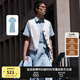 Teenie Weenie小熊女裝牛仔連衣裙2025夏新款簡(jiǎn)約休閑復(fù)古丹寧裙子 淺藍(lán)色 L